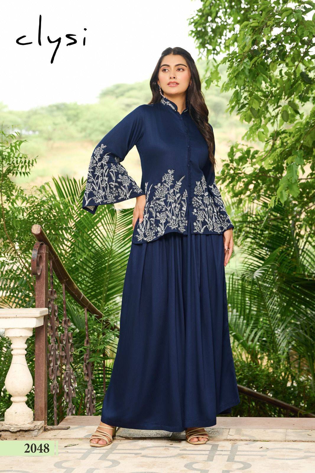  Luvika By CLYSI 2045 To 2048 Series Beautiful Festive Suits Colorful Stylish Gajji Silk readymade dresses At Wholesale Price
